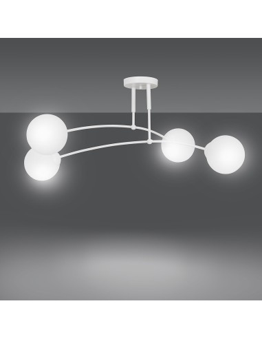Lampa sufitowa PREGOS 4 WHITE EMIBIG