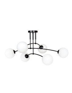 Lampa sufitowa PREGOS 6 BLACK EMIBIG