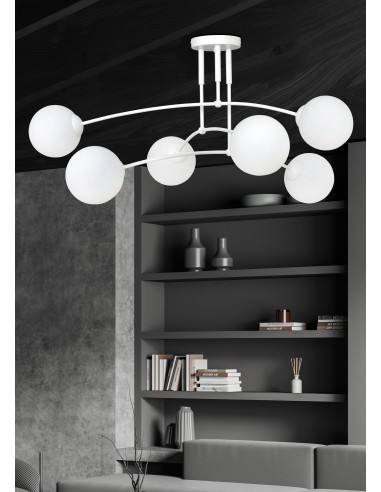 Lampa sufitowa PREGOS 6 WHITE EMIBIG