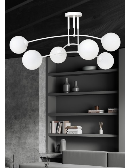 Lampa sufitowa PREGOS 6 WHITE EMIBIG