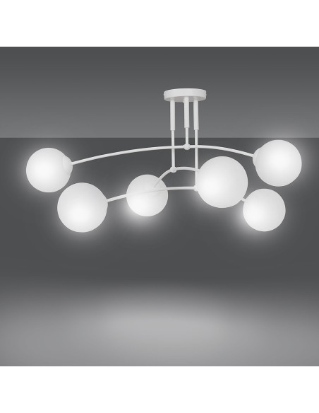 Lampa sufitowa PREGOS 6 WHITE EMIBIG