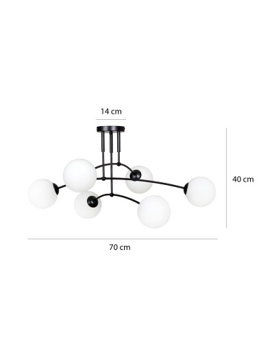 Lampa sufitowa PREGOS 6 EMIBIG