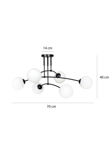 Lampa sufitowa PREGOS 6 EMIBIG