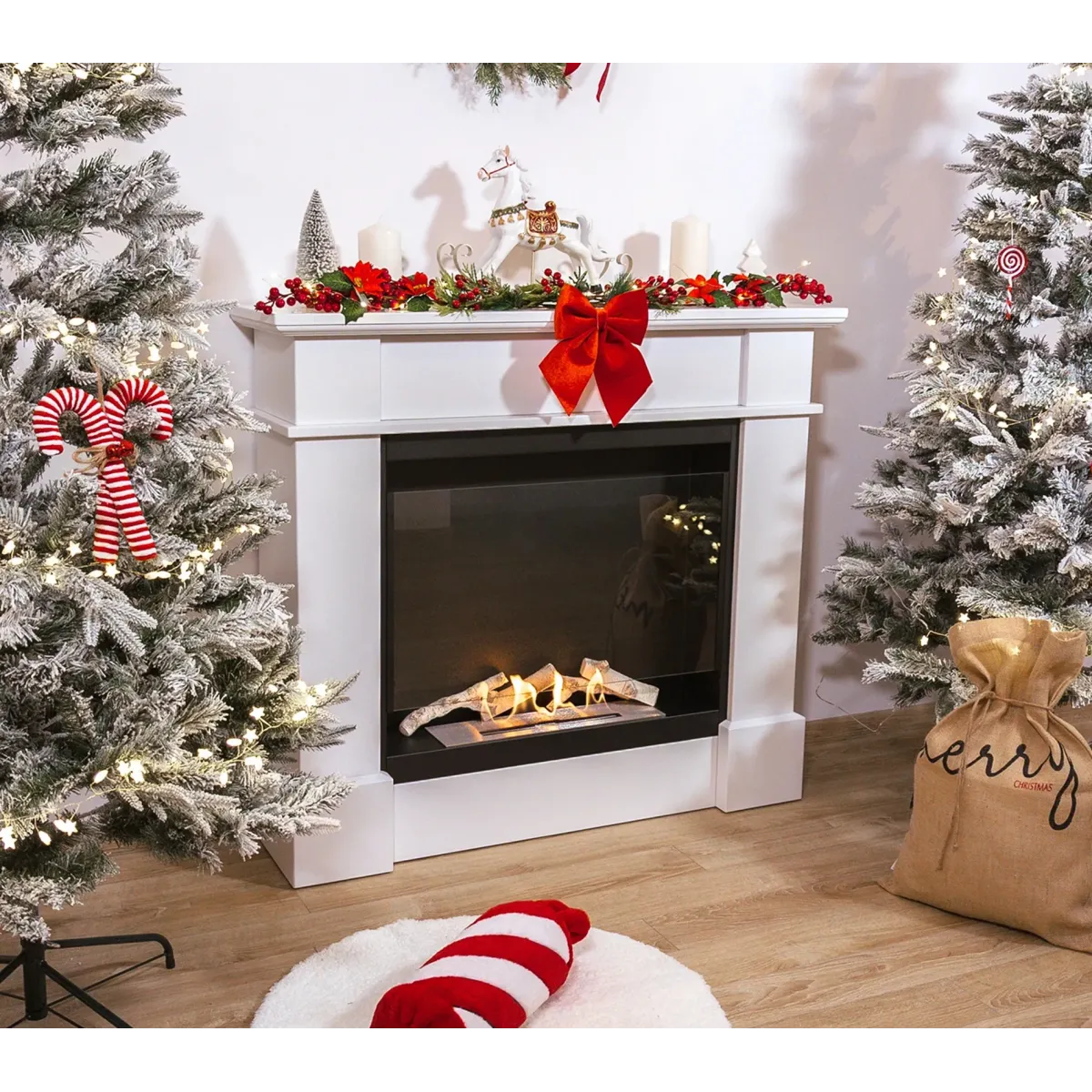 Biokominek portalowy PULA z szybą