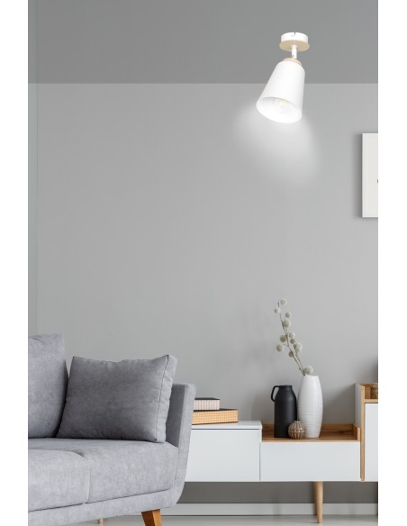 Lampa sufitowa ATLAS 1 WHITE EMIBIG