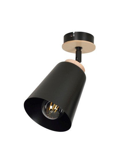 Lampa sufitowa ATLAS 1 BLACK EMIBIG