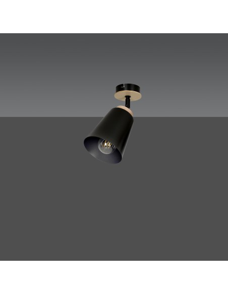 Lampa sufitowa ATLAS 1 BLACK EMIBIG