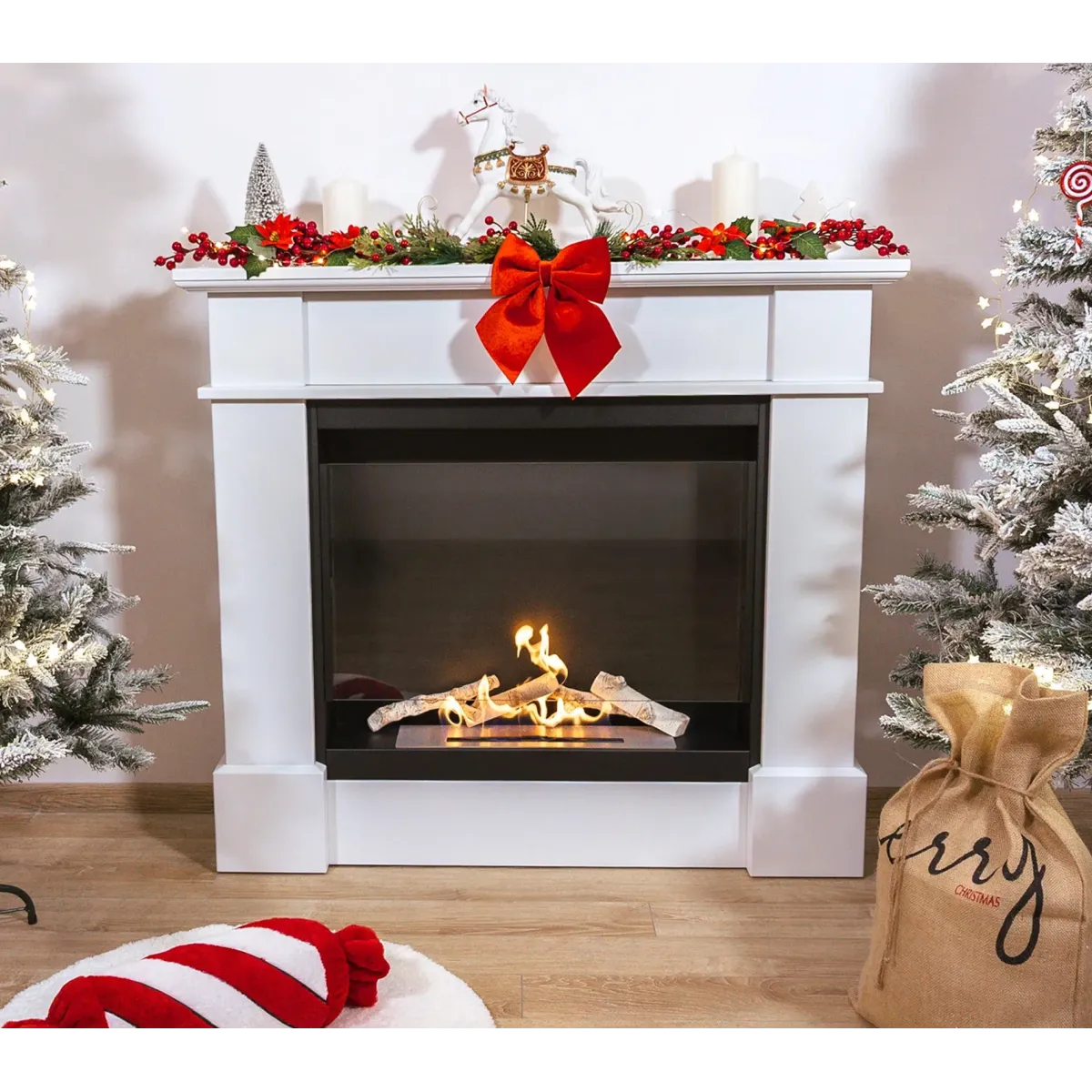 Biokominek portalowy PULA z szybą