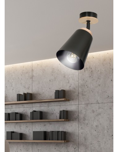 Lampa sufitowa ATLAS 1 BLACK EMIBIG