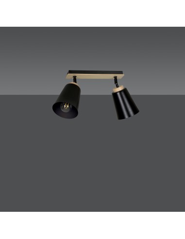Lampa sufitowa ATLAS 2 BLACK EMIBIG
