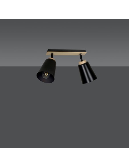 Lampa sufitowa ATLAS 2 BLACK EMIBIG