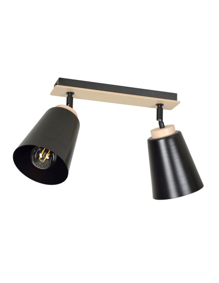 Lampa sufitowa ATLAS 2 BLACK EMIBIG