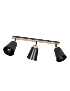 Lampa sufitowa ATLAS 3 BLACK EMIBIG