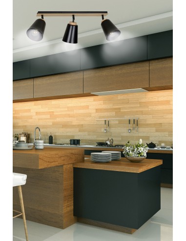 Lampa sufitowa ATLAS 3 BLACK EMIBIG