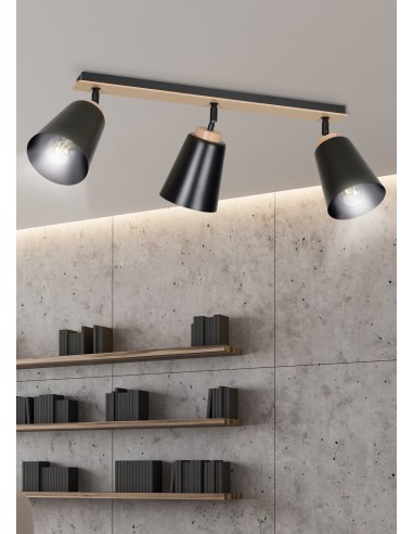 Lampa sufitowa ATLAS 3 BLACK EMIBIG