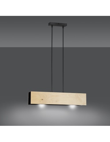 Lampa wisząca CARLO 2 BLACK EMIBIG