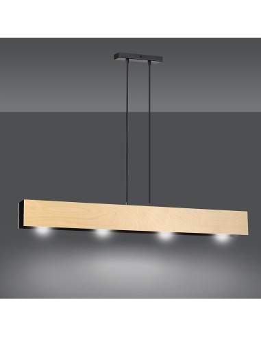 Lampa wisząca CARLO 4 BLACK EMIBIG