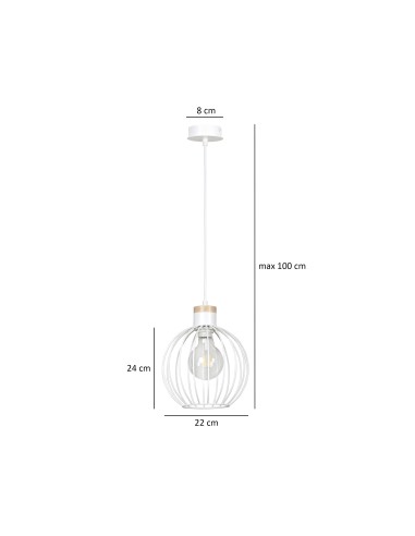 Lampa wisząca BARBADO 1 EMIBIG