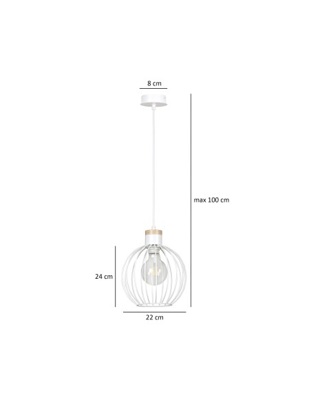 Lampa wisząca BARBADO 1 EMIBIG