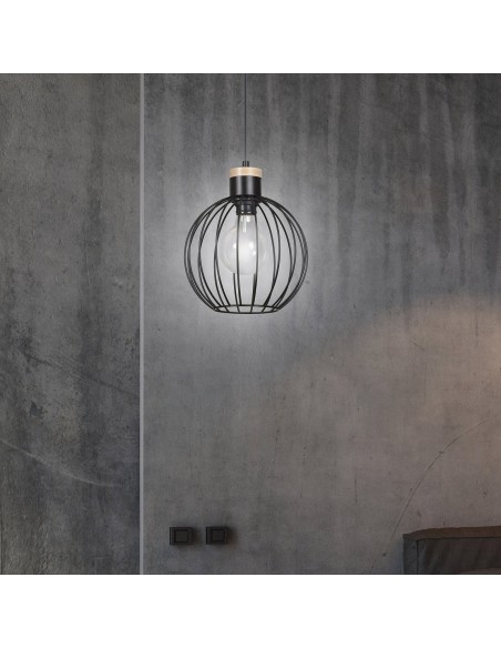 Lampa wisząca BARBADO 1 BLACK EMIBIG