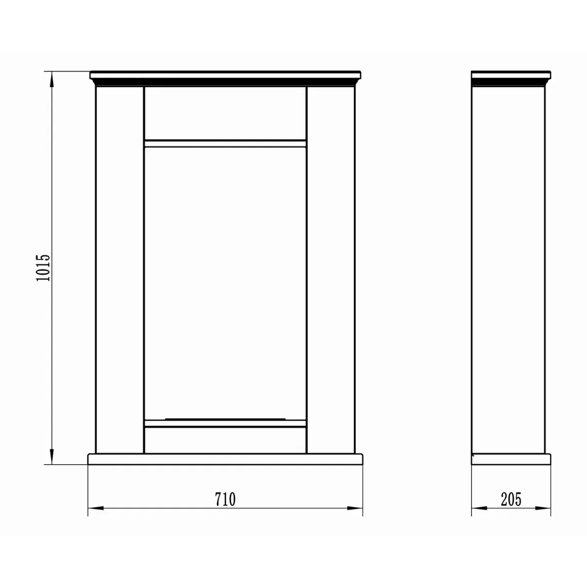 Biokominek portalowy PULA MINI