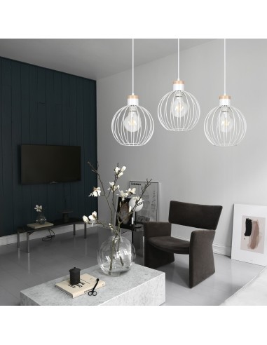 Lampa wisząca BARBADO 3 WHITE EMIBIG