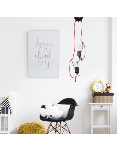 Lampa wisząca BOBI 2 BLACK EMIBIG