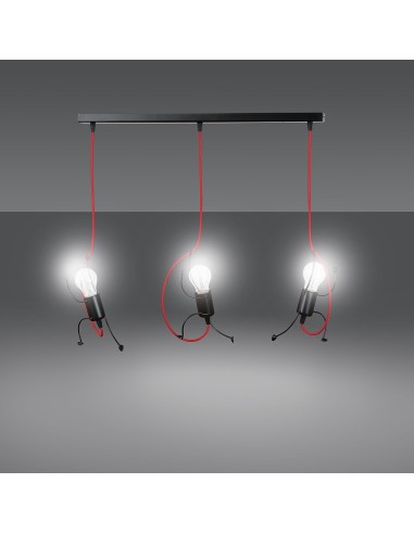 Lampa wisząca BOBI 3 BLACK EMIBIG
