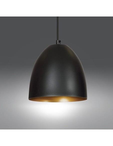Lampa wisząca LENOX 1 BLACK/GOLD EMIBIG