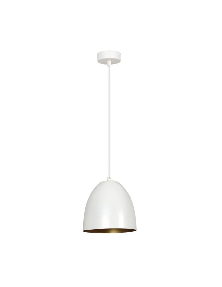 Lampa wisząca LENOX 1 WHITE/GOLD EMIBIG