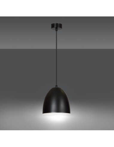 Lampa wisząca LENOX 1 BLACK/WHITE EMIBIG