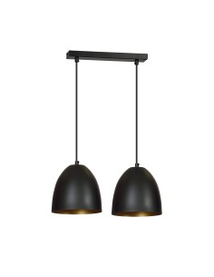 Lampa wisząca LENOX 2 BLACK/GOLD EMIBIG