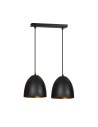 Lampa wisząca LENOX 2 BLACK/GOLD EMIBIG