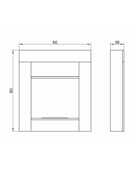 Biokominek portalowy CONCRETE LOFT