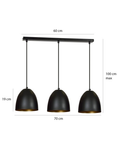 Lampa wisząca LENOX 3 EMIBIG