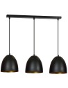 Lampa wisząca LENOX 3 BLACK/GOLD EMIBIG