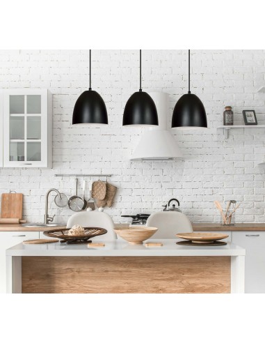Lampa wisząca LENOX 3 BLACK/WHITE EMIBIG