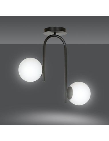 Lampa sufitowa KALF 2 BLACK EMIBIG