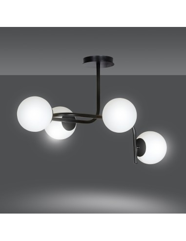 Lampa sufitowa KALF 4A BLACK EMIBIG