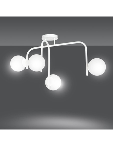 Lampa sufitowa KALF 4B WHITE EMIBIG