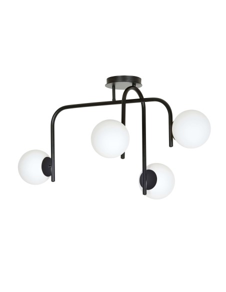 Lampa sufitowa KALF 4B BLACK EMIBIG