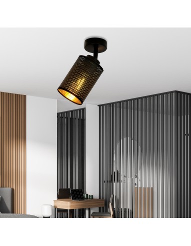 Lampa sufitowa BRONX 1 BLACK EMIBIG