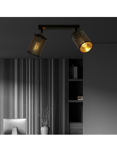 Lampa sufitowa BRONX 2 BLACK EMIBIG