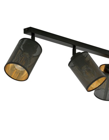 Lampa sufitowa BRONX 3 BLACK EMIBIG