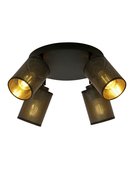 Lampa sufitowa BRONX 4 PREMIUM BLACK EMIBIG