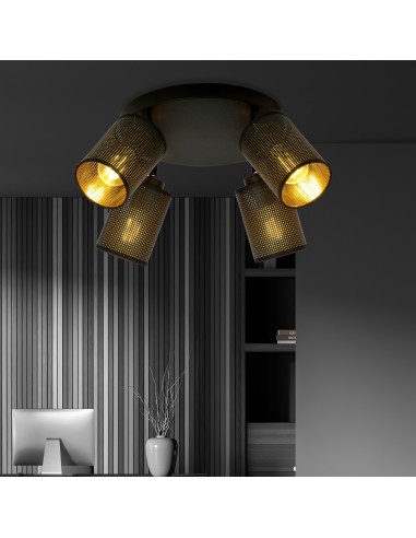 Lampa sufitowa BRONX 4 PREMIUM BLACK EMIBIG