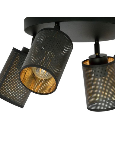 Lampa sufitowa BRONX 4 PREMIUM BLACK EMIBIG