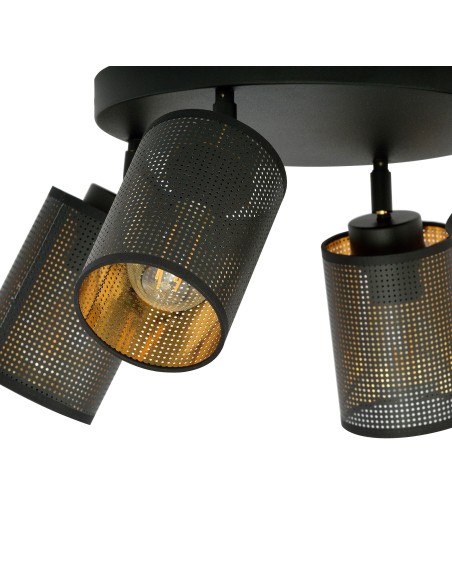 Lampa sufitowa BRONX 4 PREMIUM BLACK EMIBIG