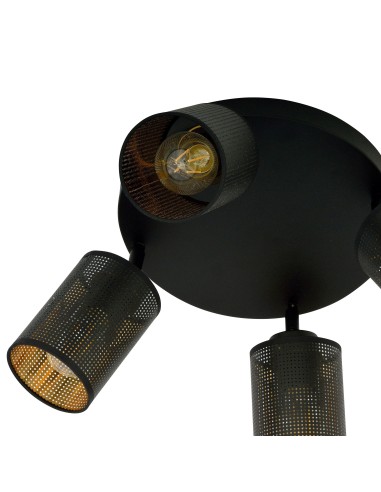 Lampa sufitowa BRONX 4 PREMIUM BLACK EMIBIG