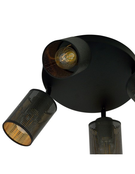 Lampa sufitowa BRONX 4 PREMIUM BLACK EMIBIG